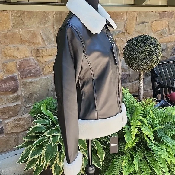 NWT THURSDAY BOOT CO. LAMBSKIN FLIGHT JACKET - Picture 3 of 14